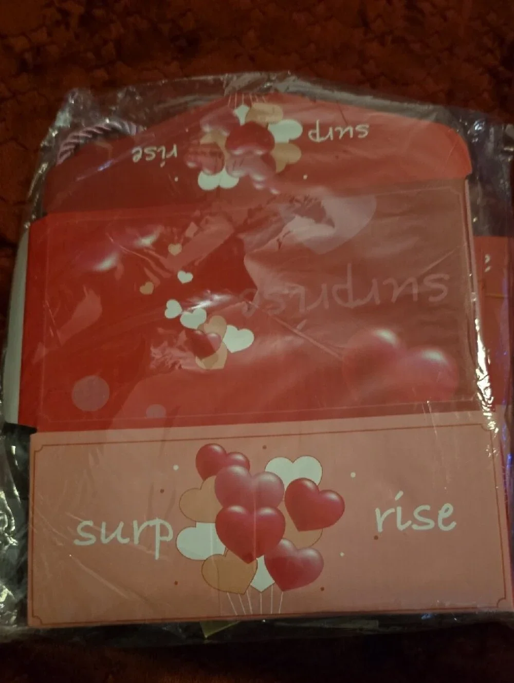 Surprise Heart Gift Bags - Pink and Red Party Favor Set
